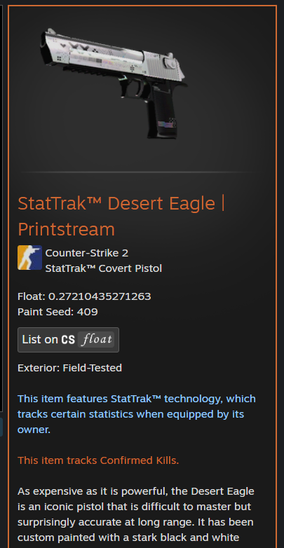 _stayingcloudyy's tweet image. because i hit one of the 10%&apos;s im giving away this ft stat desert eagle printstream 
like, comment, retweet and good luck:)
roll in a week