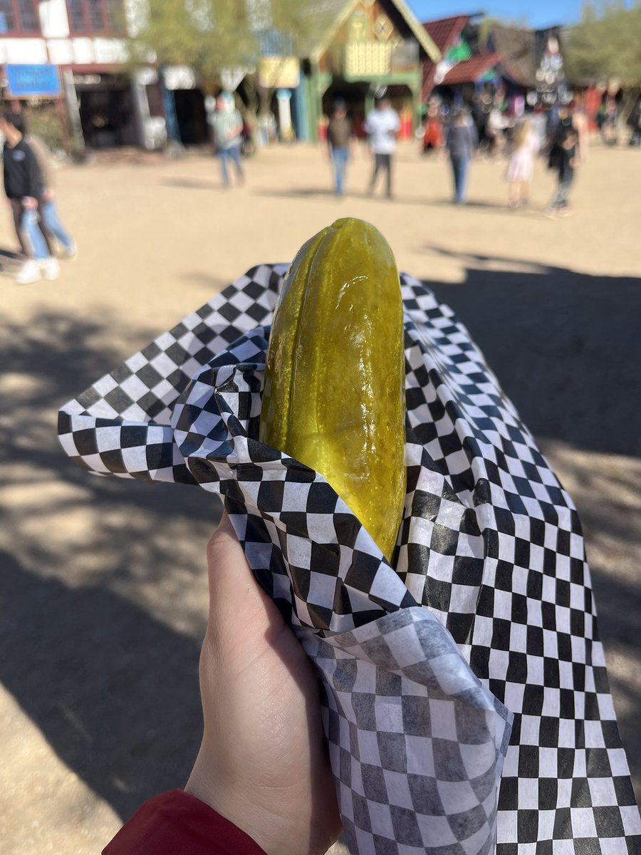 Went to renfaire. Acquired a pickle