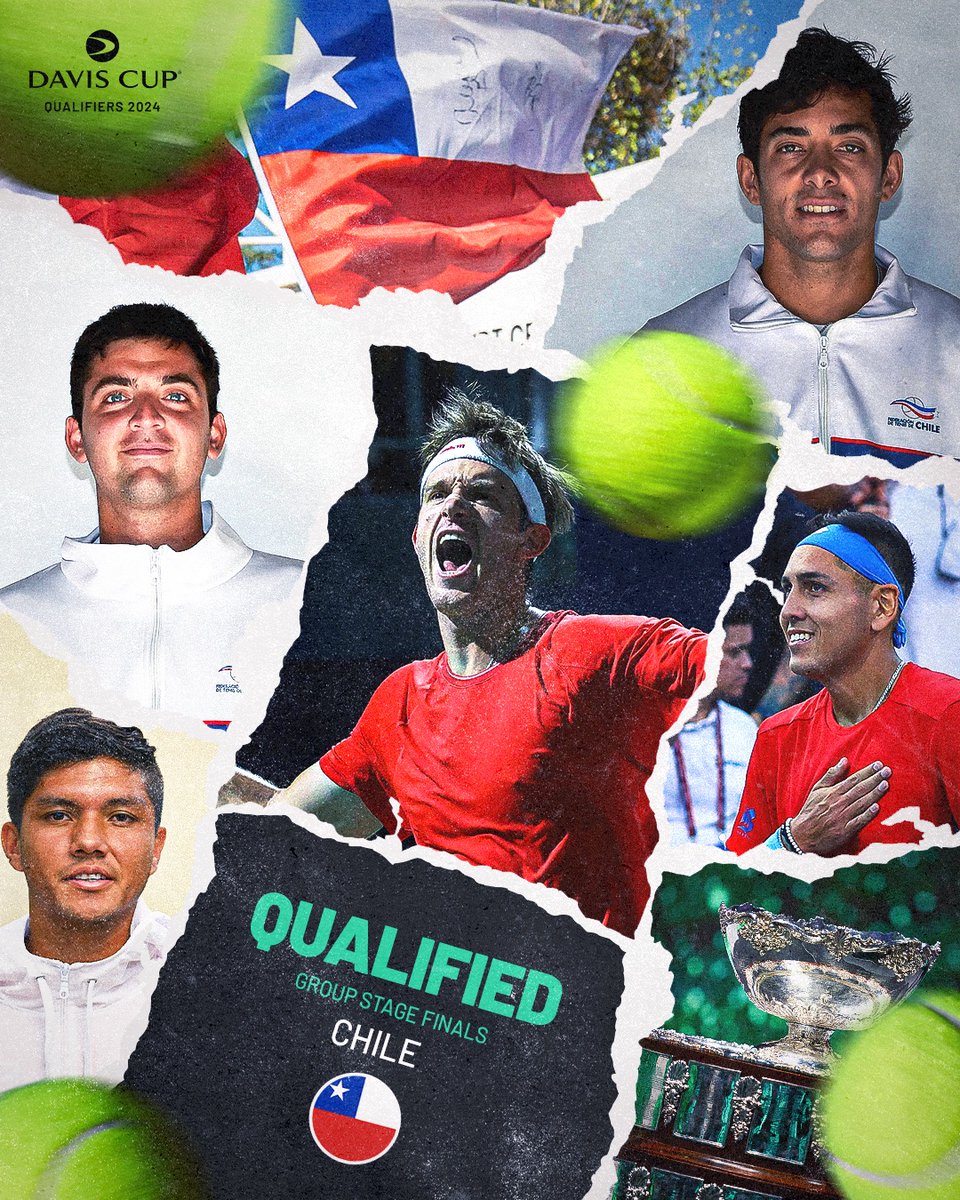 CopaDavis's tweet photo. 🎶 ¡Chi chi chi le le le 🇨🇱🇨🇱!

¡Nos vemos en las Finales de septiembre! 🎟️✅

#CopaDavis I @Ftch_oficial https://t.co/YR8rLdRPhw