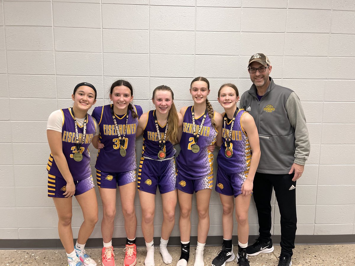 This group of girls has been playing together since 3rd grade and for the sixth year in a row, took home the conference championship. They are kind, smart, and hard-working. So proud of them! #statebound