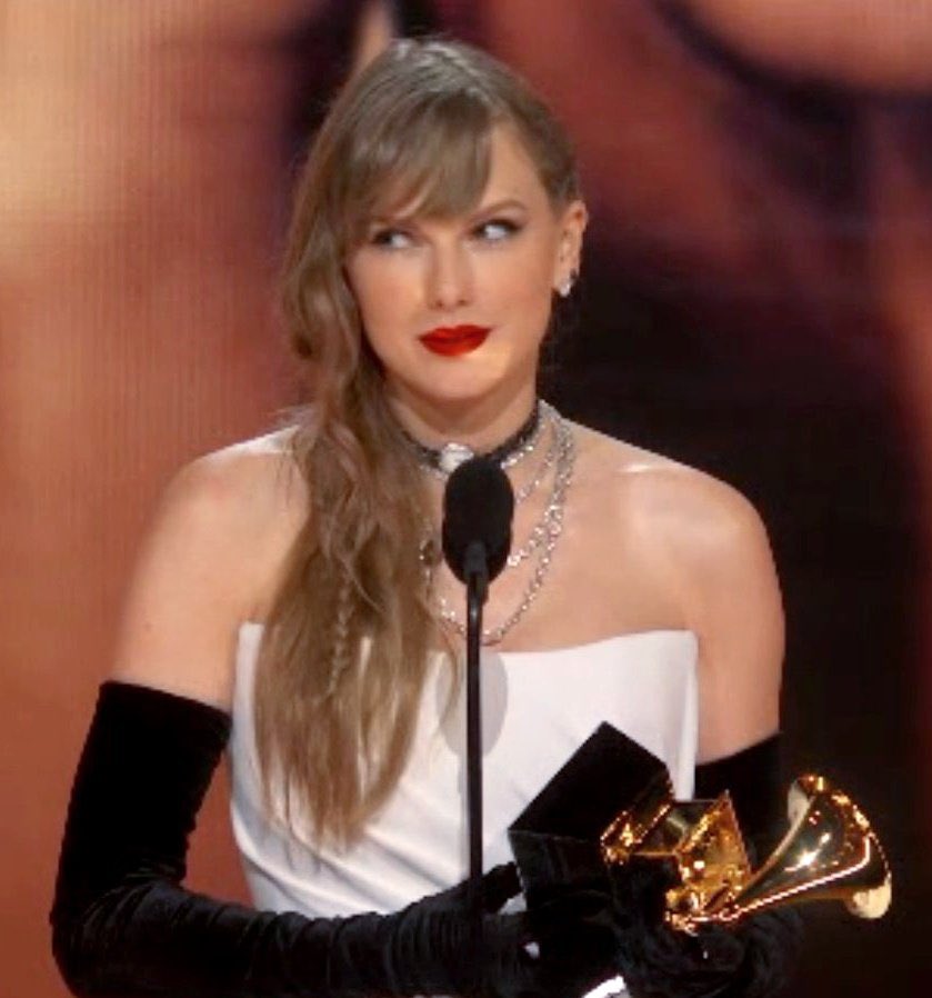 the look of a woman who's about to announce her brand new album and cause worldwide chaos: