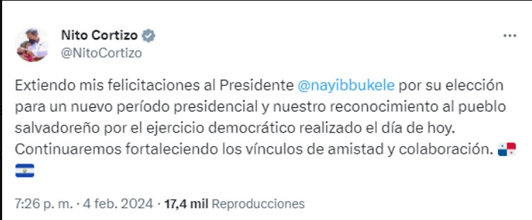 patriciajaniot's tweet photo. Sabemos que @nayibbukele tiene todo a su favor para ganar las presidenciales de #ElSalvador y acumular aún más poder, pero el hecho de que sea él y no el @TSEElSalvador quien oficialice los resultados ensombrece la fiesta del autodenominado "dictador cool".  Las autoridades electorales no han presentado información, su página de internet no cargaba cuando Bukele ya festejaba su reelección, a pesar de la prohibición constitucional, y ni siquiera estaba computada la mayoría de actas. Se trata de una victoria anunciada en un país donde celebran especialmente sus logros en materia de seguridad. Varios presidentes comenzaron a felicitarlo.