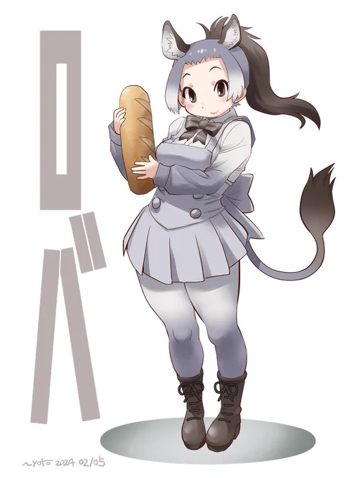 ぱつぱつでもちもちなロバさんが描けました