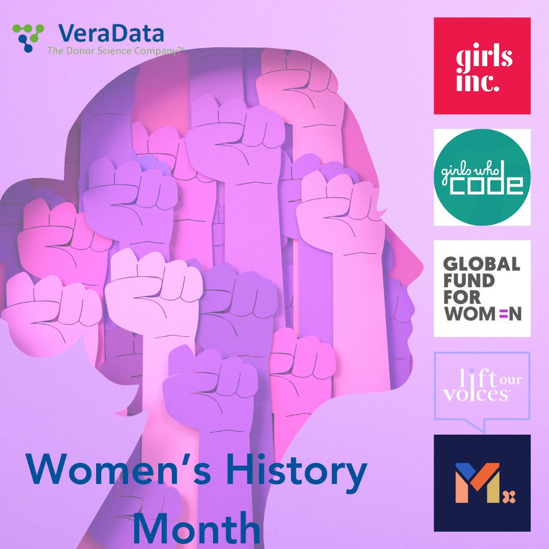 It's #WomensHistoryMonth 🥳 Time to celebrate & support orgs empowering women: @LiftOurVoicesOrg @GirlsInc @GirlsWhoCode @MalalaFund @GlobalFundWomen

Follow these changemakers (and us!) for an inspiring March! #SupportNonprofits #womenchangemakers