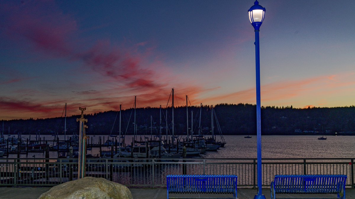 chingsemb's tweet image. Been a while since I posted, Poulsbo Waterfront Sunset tonight