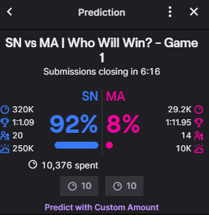 GG_SUPERNOVA's tweet photo. If you don't go all in on SN during predictions...
...are you REALLY an SN fan?
#BurnBright💫 | @PathToLCS | #NACL https://t.co/wb6J3b6mpb
