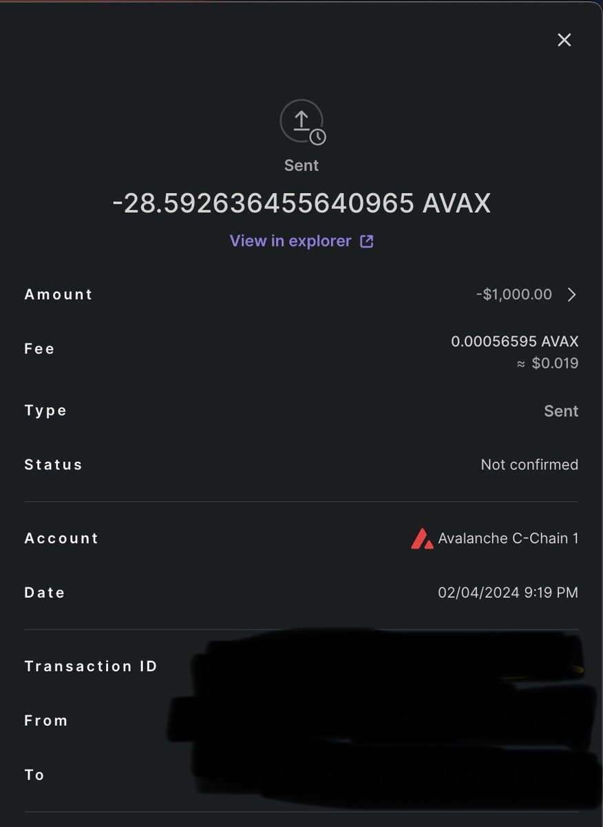 Congrats to <a href="/louwiill/">BeatsByLou</a> for winning the raffle. I convinced him that #AVAX was a better option than #ETH 🤣🙏🏽

#BITCOIN #BTC #ETH #AVAX #Altcoin #Crypto