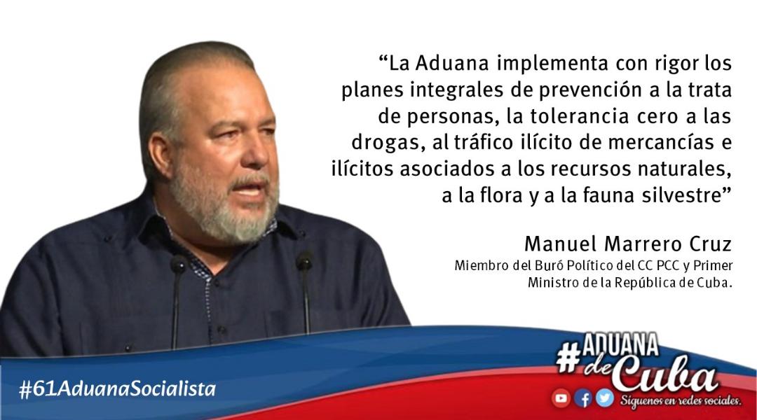 #61AduanaSocialista 🇨🇺 | 'La Aduana implementa con rigor los planes integrales de prevención a la trata de personas, a la tolerancia cero a las drogas, al tráfico ilícito de mercancías e ilícitos asociados a los recursos naturales, la flora y la fauna silvestre' #AduanadeCuba