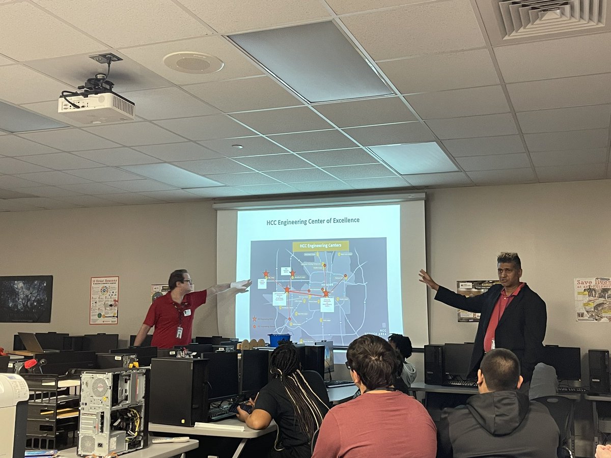 rnglobalgroup's tweet photo. It was a pleasure to have HCC’s Recruiter and Director of Engineering  visit our engineering and architecture classes last week and present their programs that are affiliated with other 4 year universities. The students have  great local opportunities to explore upon graduation! https://t.co/Ehrss5RfA7