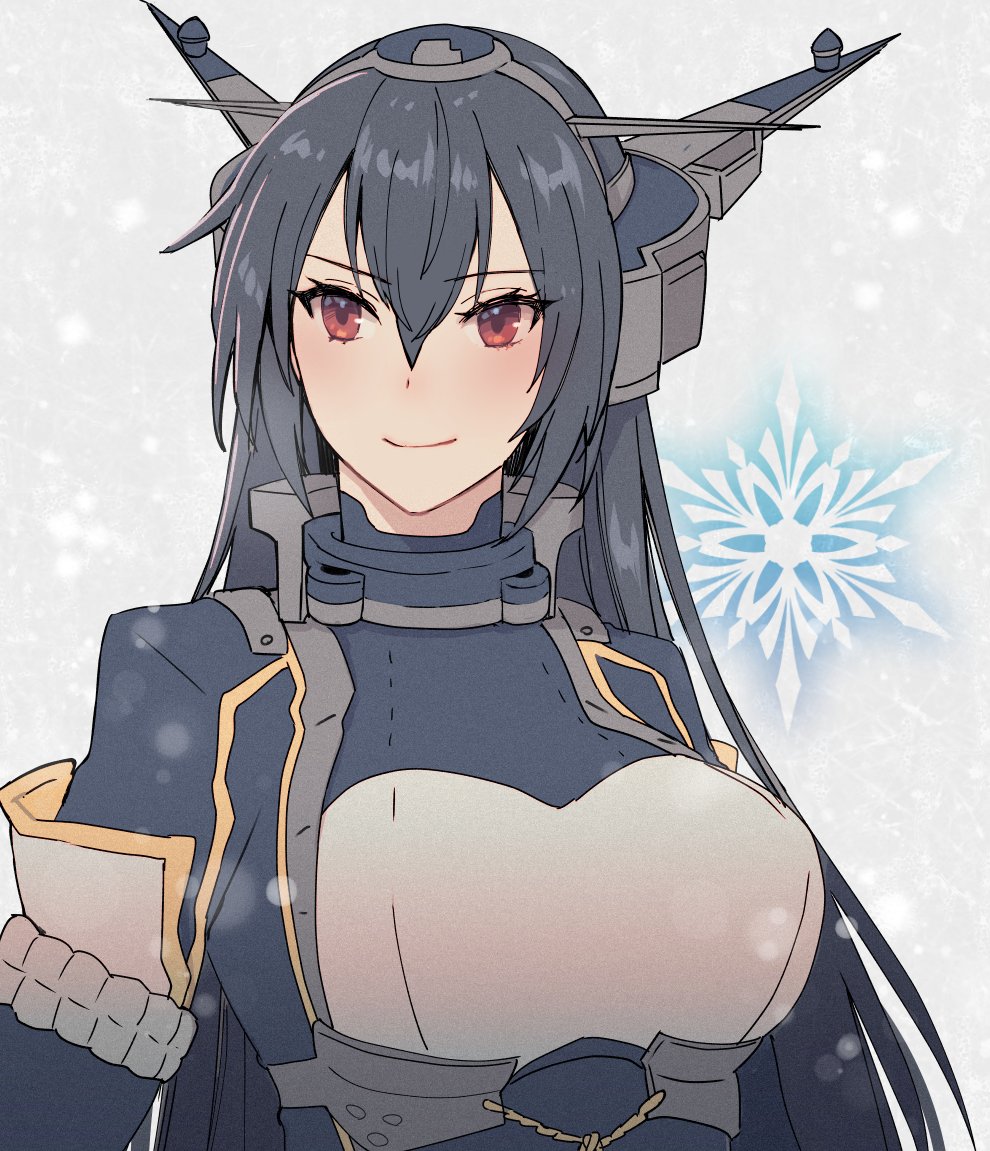 長門(艦これ) 「冬降ってきたね長門さん 」|かすみのイラスト