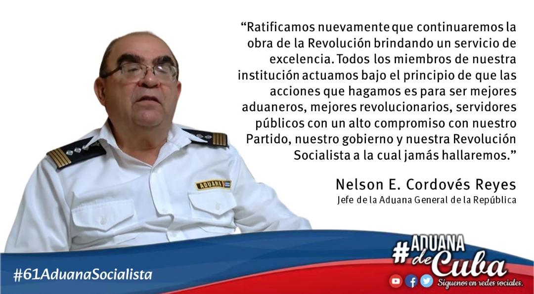 #61AduanaSocialista 🇨🇺 |'Ratificamos nuevamente que continuaremos la obra de la Revolución brindando un servicio de excelencia (...)' . . . #JuventudAduanera #OrgullosamenteAduaneros #AduanadeCuba