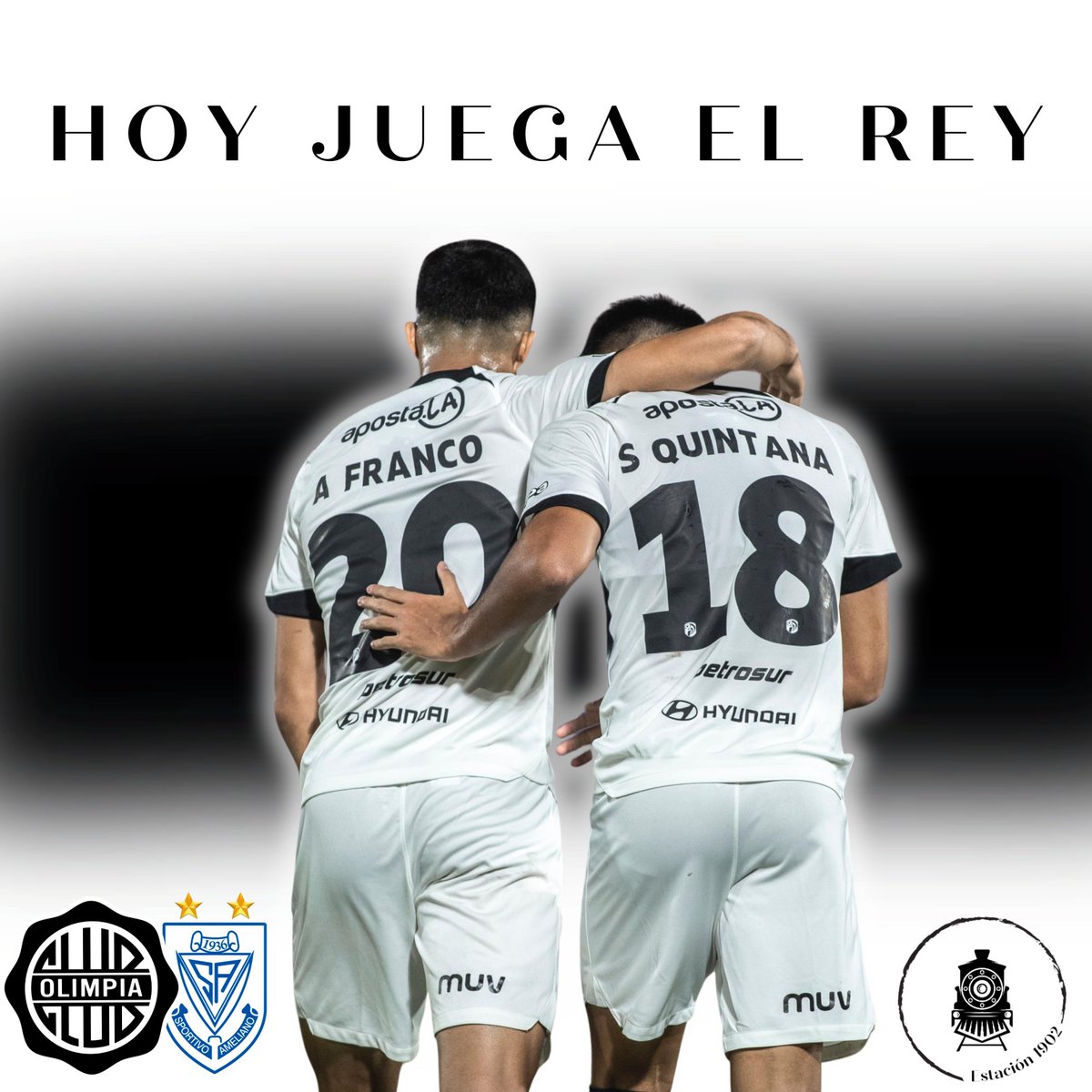 ¡𝑯𝑶𝒀 𝑱𝑼𝑬𝑮𝑨 𝑶𝑳𝑰𝑴𝑷𝑰𝑨!

#Estación1902 🚂
#Olimpia