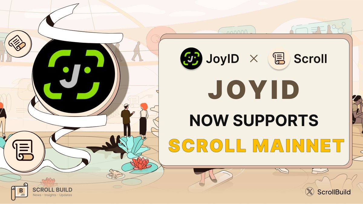 📢 <a href="/joy_protocol/">JoyID Passkey｜BTC⚡️</a> Passkey Wallet now fully supports the <a href="/Scroll_ZKP/">Scroll</a> network 📜

JoyID Wallet is the first passkey wallet that simplifies your entry into Web3 without passwords or seed phrases.

Explore now: app.joy.id

#Scroll #ScrollBuild