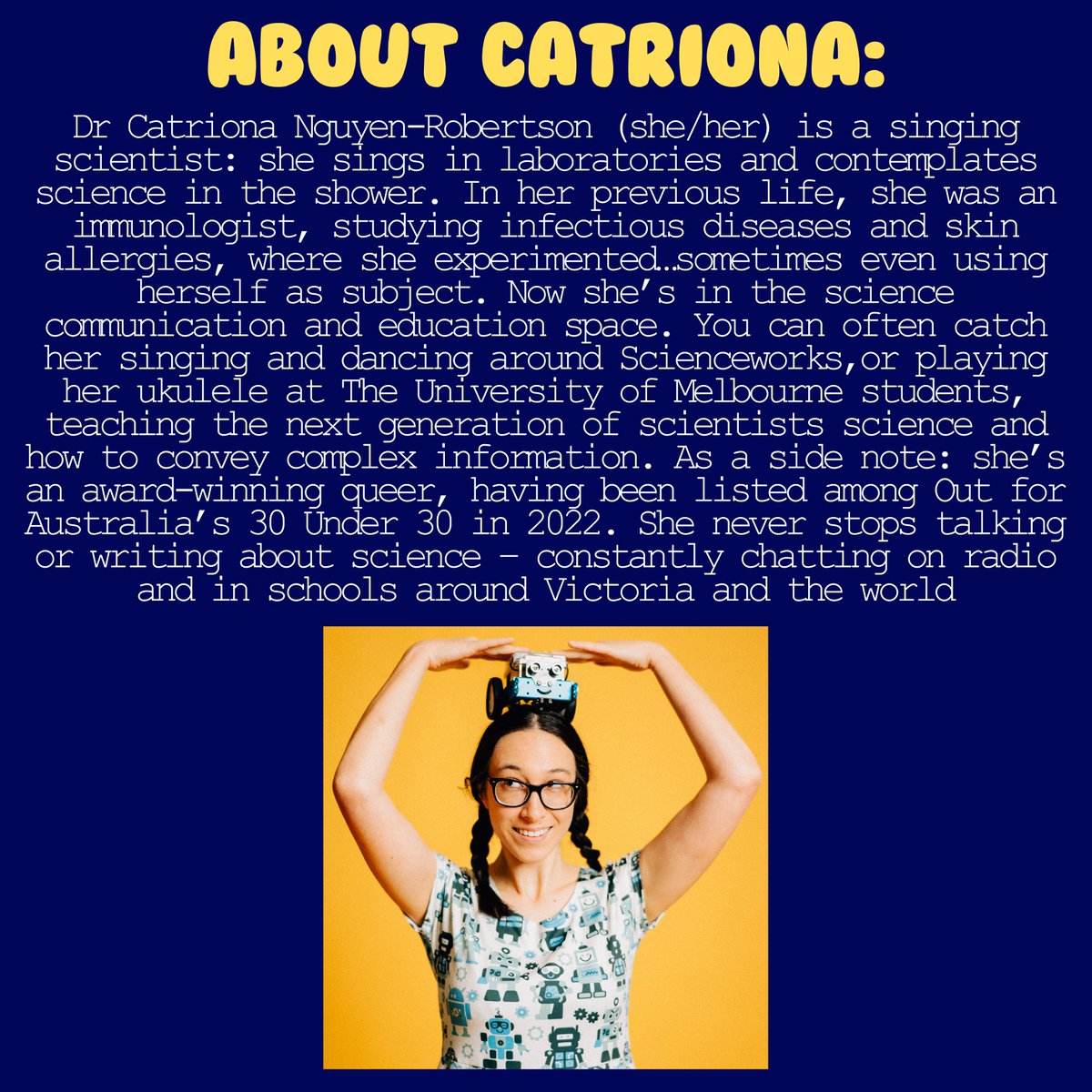 As Aussies, we know how important SPF is... but what if you're allergic? 

Our third speaker: <a href="/CatrionaNR/">Catriona Vi Nguyễn-Robertson</a> will talk about how she found out she was allergic to SPF and her journey of how she could stop it! 🌞 

Tickets are almost sold out! Get yours now: m.moshtix.com.au/v2/event/nerd-…
