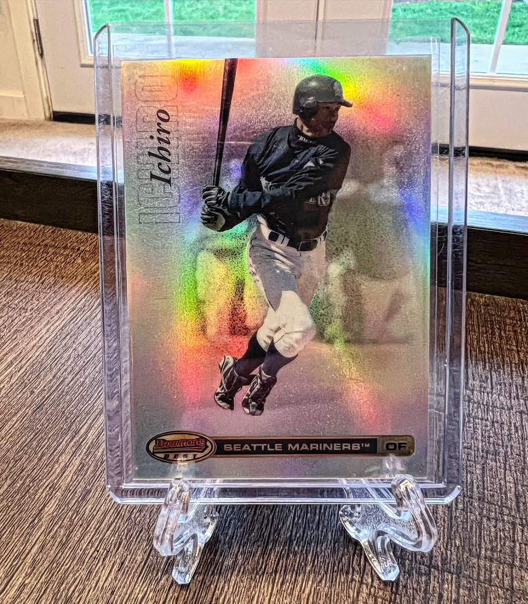 quackattackcard's tweet photo. @RyBrownNY Not much but always loved this Ichiro card! https://t.co/KALntPd1Ix