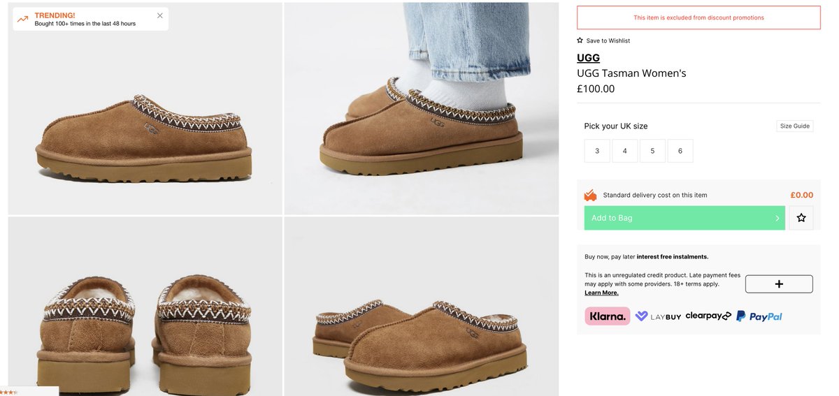 TheSoleWomens's tweet photo. #ad UGG Tasman Chestnut at size?

Link > https://t.co/U9Fd2rBNvm https://t.co/FXWa5jSKVz