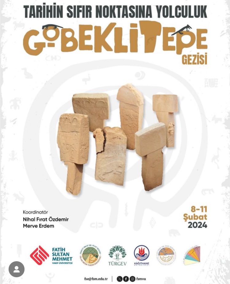 Bilim Tarihi Kulübümüz ile Tarihin Sıfır Noktasına⏳

Göbeklitepe Gezisi’ne katılmak isterseniz bilgi ve kayıt için <a href="/FsmvuBTK/">Fsmvü BTK</a> ile iletişime geçebilirsiniz.😊

<a href="/fsmvu/">Fatih Sultan Mehmet Vakıf Üniversitesi</a>