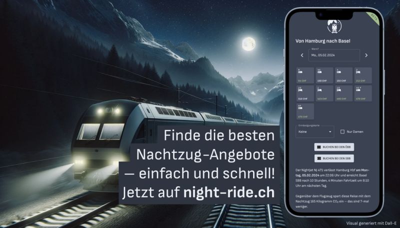 🌙🚄 Ich habe bei night-ride.ch soeben ein weiteres Killer-Feature eingebaut. Nun gibt es zu jeder Verbindung, für die es noch Angebote gibt, den Direktlink zur jeweiligen Verkaufsplattform. Das dürfte die #Nachtzug-Recherche und -Buchung noch stärker vereinfachen.