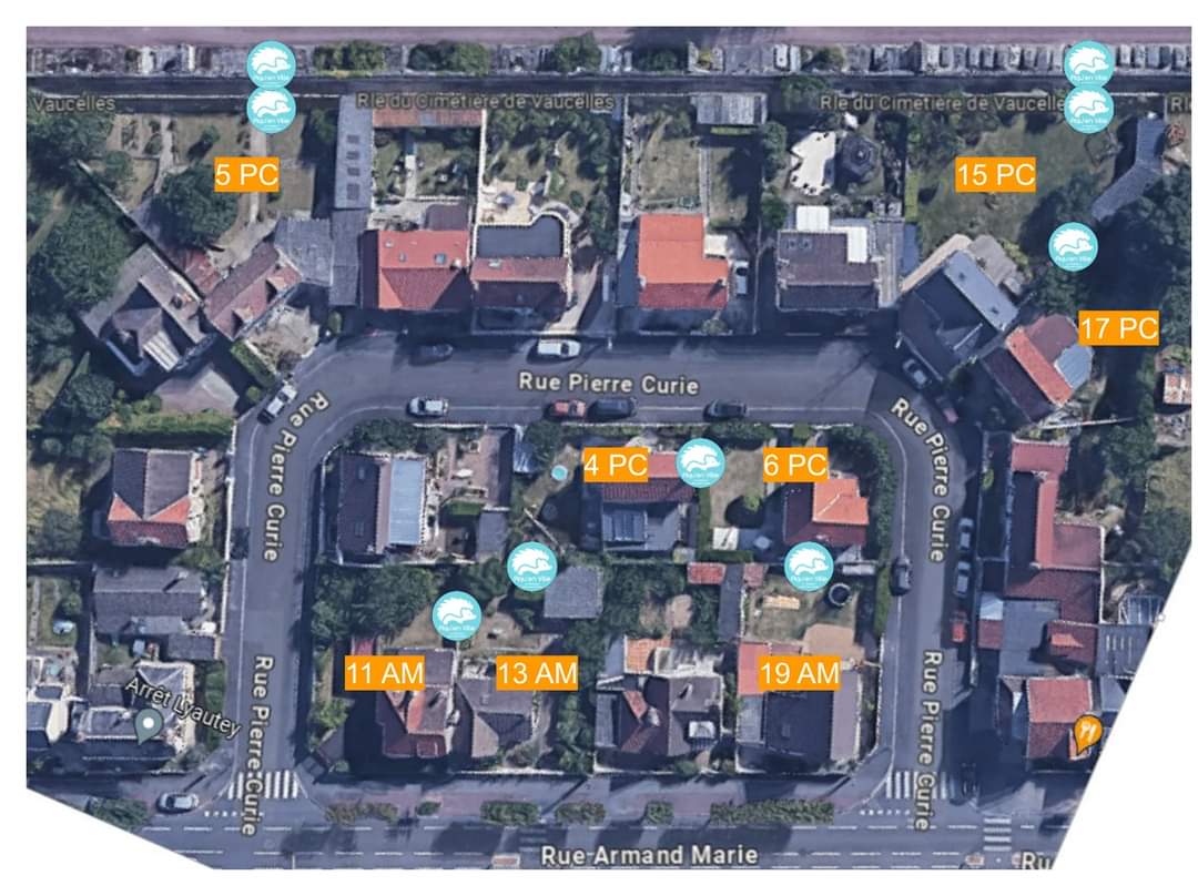 Quand un jardin participant du programme du #GroupeMammalogiqueNormand "#PiquenVille" te fait un super plan pour t'indiquer les passages à réaliser entre les différentes propriétés de son quartier... 😎
