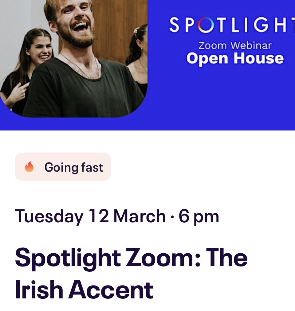 ActorEngage's tweet photo. Spotlight Actors: 
https://t.co/aUUSqaqbs3
#actors #workshop #accents https://t.co/4aNS5Ucbnl