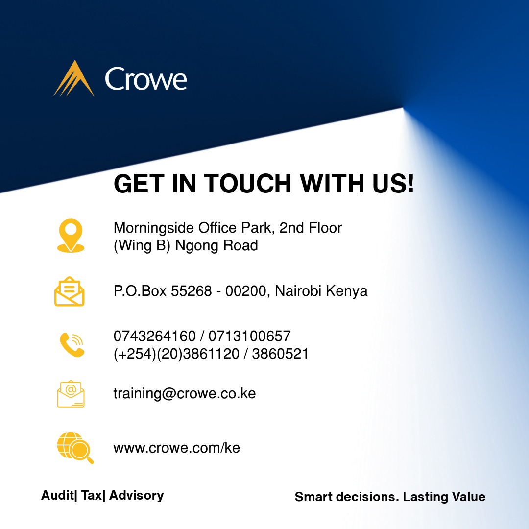 Crowe_Erastus's tweet image. Contact us today! We value your feedback.
.
.
.
.
#clientrelations #ClientRelationship #crowe #WeAreCrowe #LastingValue #contactus #contactusnow #ContactUsToday #getintouchwithus #getintouchtoday