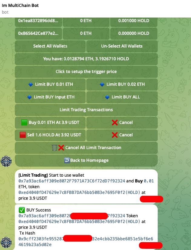 Multitradingbot's tweet photo. We would like to offer the 👉 Limit Trading feature, which allows you to specify a specific price to buy and sell tokens.
This function allows you to buy and sell tokens at an expected price without having to constantly check the token's price.
#zksync #multibot https://t.co/e9AsQubvh4