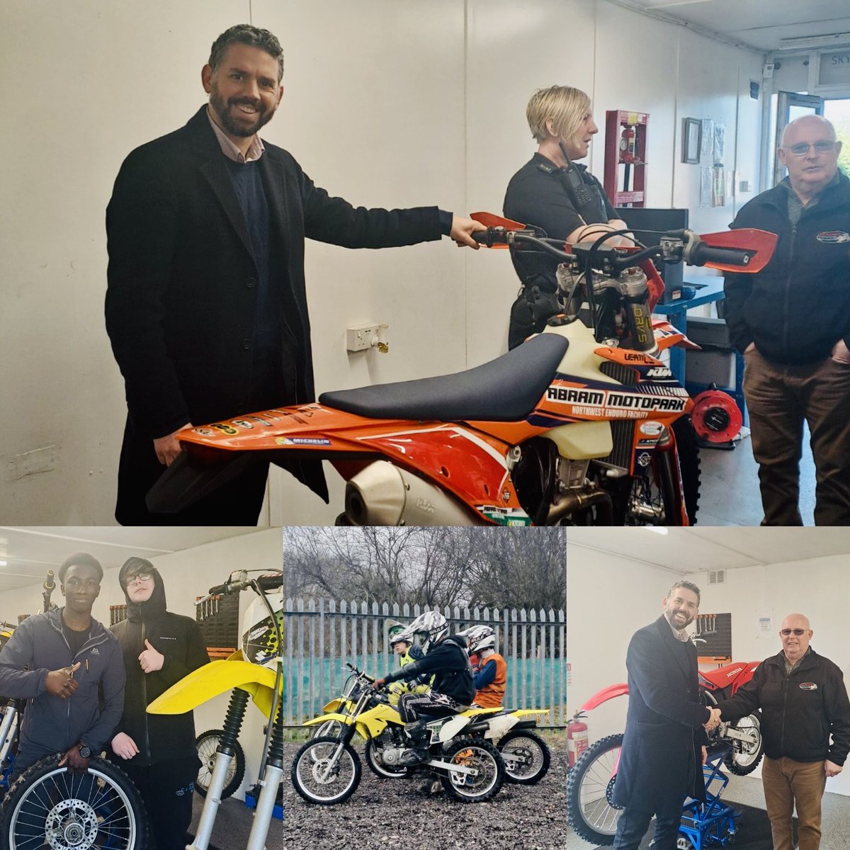 mcneil_tom's tweet photo. I’m determined to find ways for young people to ride off-road bikes safely rather than illegally on our streets.

I’ve visited a Black Country track &amp; last week visited an amazing Wigan project where young people gain qualifications fixing up bikes &amp; riding under supervision. 🧵 https://t.co/QvoKCH5dXa