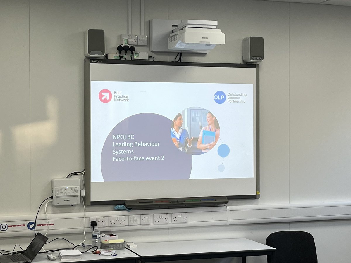 jmeturner's tweet photo. We’re facilitating Day 2 of the @bestpracticenet NPQ Leading behaviour and culture @InspirationTSH #NPQF2F Today participants are continuing to explore research and best practice and start to design implementation in their own schools. https://t.co/i3xHwJOO6c
