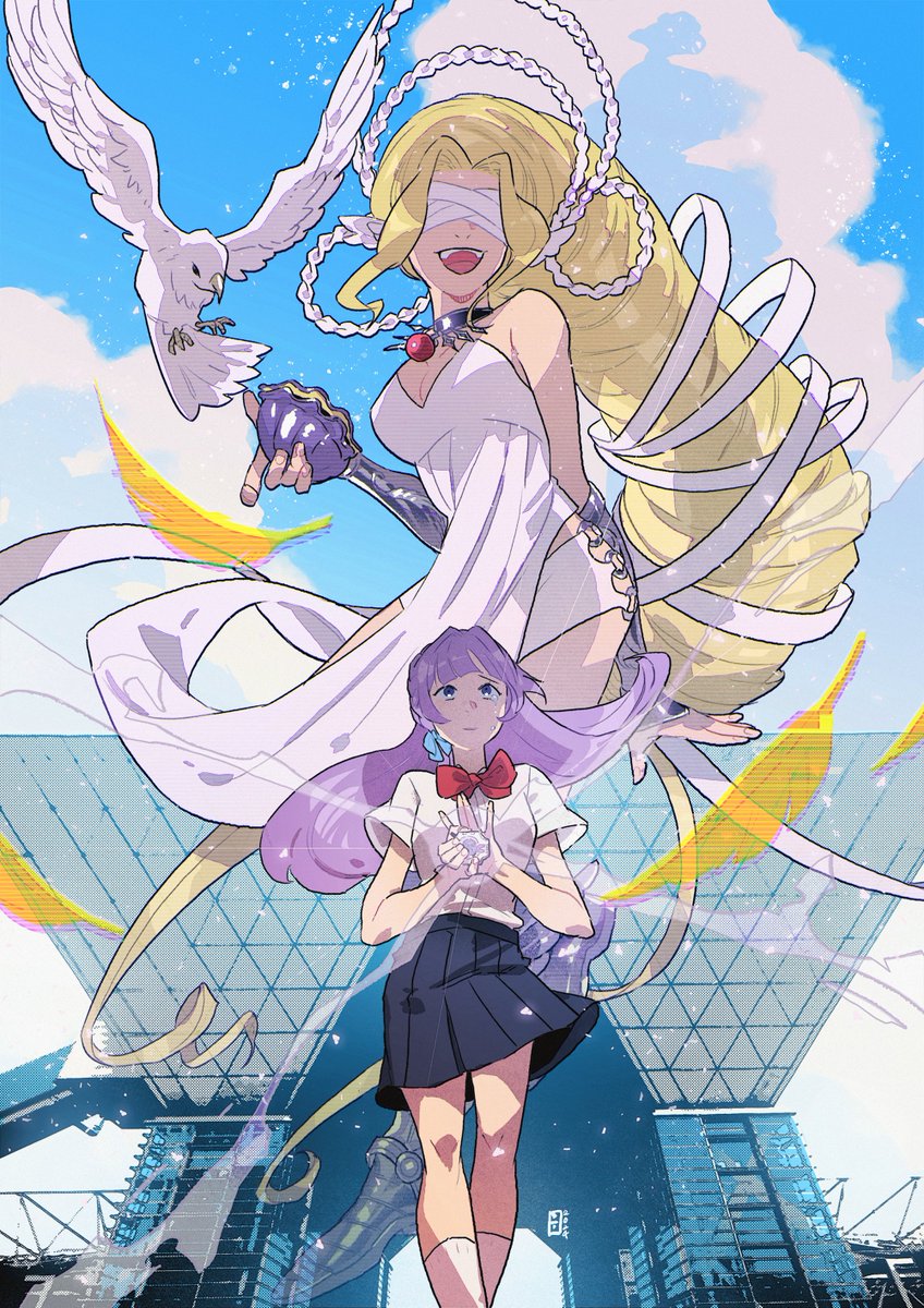 「Commission for 커미션으로 디지몬시리즈의 베누스몬과 신청자분의」|super BUSY_철HONGのイラスト
