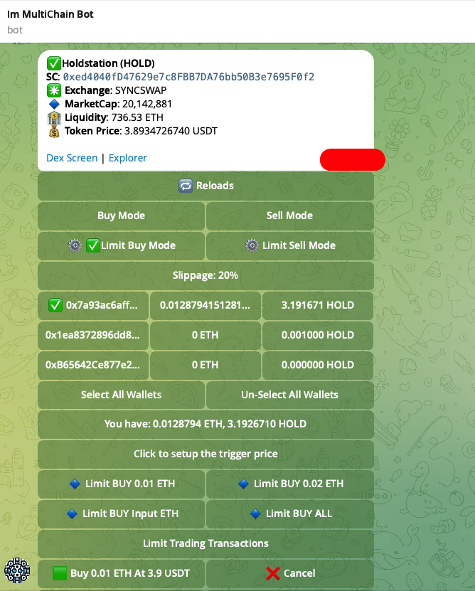 Multitradingbot's tweet photo. We would like to offer the 👉 Limit Trading feature, which allows you to specify a specific price to buy and sell tokens.
This function allows you to buy and sell tokens at an expected price without having to constantly check the token's price.
#zksync #multibot https://t.co/e9AsQubvh4