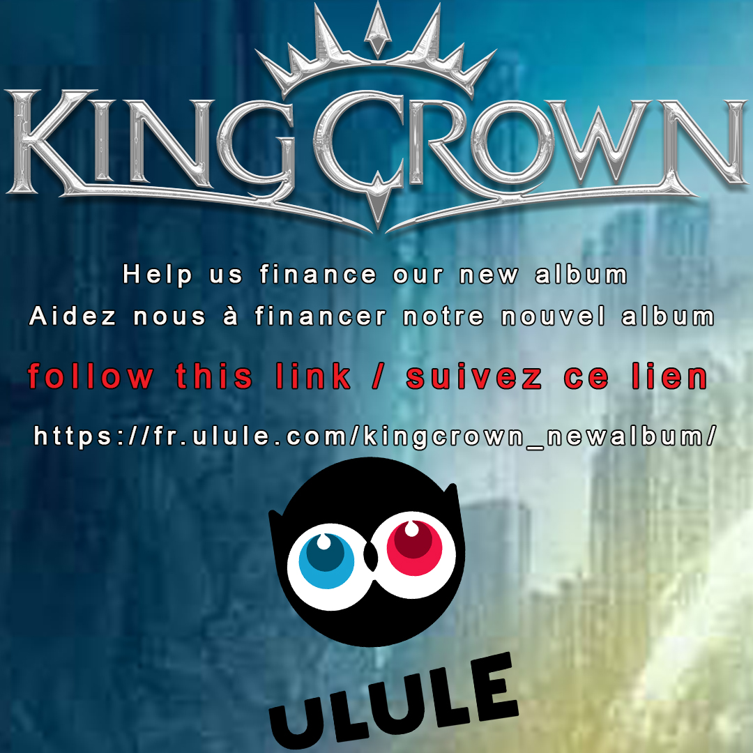 Hello everybody
We need you, help us finance our new album 
Follow this Ulule link : fr.ulule.com/kingcrown_newa…
Thank you for your support  !!

#kingcrownband #crowdfunding #helpus #weneedyou #followus #heavymetal #powermetal #newalbum #ThankYou #ulule #frenchmetal #metalfamily