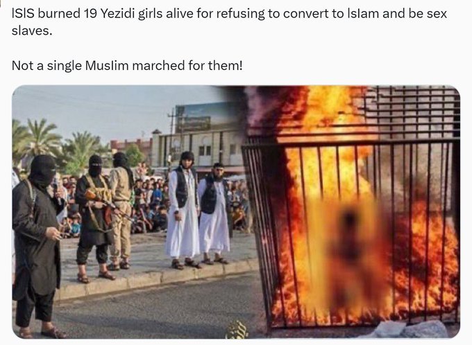 Guardem esta foto.
Depois, quando alguém vos perguntar porque vão a manifs contra a islamização da Europa basta mostrarem a foto. Digam que é desta barbárie que tentam impedir de entrar na Europa!