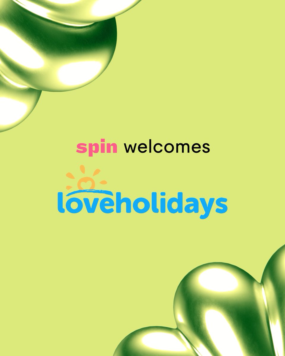 spin_brands's tweet photo. You love holidays, we love holidays - welcome to Spin... @loveholidays ✈️ 

We're so excited to work with such an established brand that brings joy to so many people around the world 💗 

#Spin #loveholidays https://t.co/wcEWLAHuoT