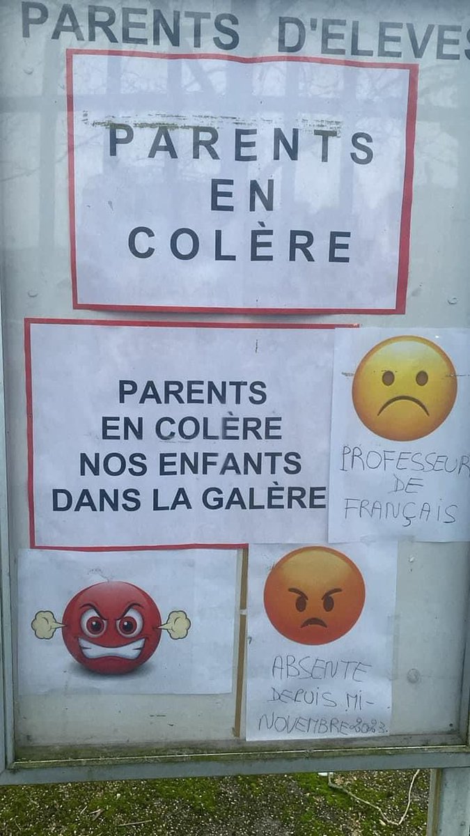 alilengrai's tweet photo. #collegelouispasteur94 pas de professeur de français depuis mi novembre @GabrielAttal https://t.co/evIvSA5dG3