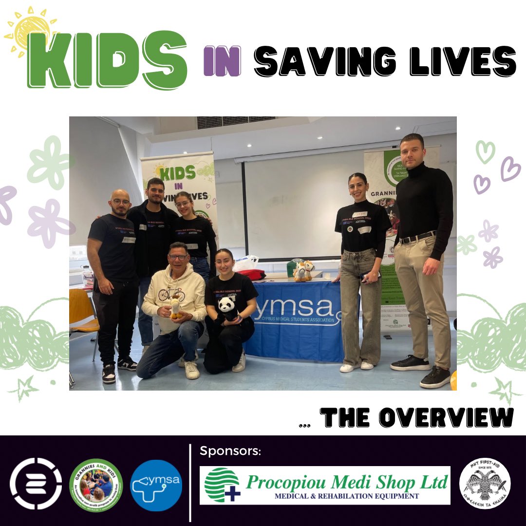 CyMSAmed's tweet photo. Grannies and Kids first-aid course for kids from 3 to 7 years old took place at Shiacolas Educational Center of Clinical Medicine. 🤍
Thank @mkt_firstaid for the oportunity and, thanks to @ProcopiouMediSh for their contribution.
#cymsamed #cymsa #scome https://t.co/VAuDSg1ctn