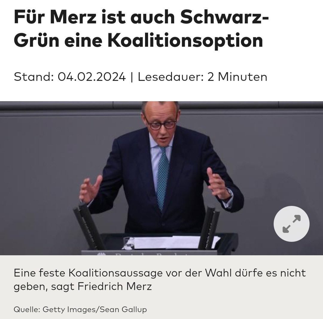 Wer noch immer CDU/CSU wählt, der bekommt am Ende die Grünen.
Kein halbes Jahr vergeht und Merz springt von Konservativ zu grüner Ideologie.
Konservative Politik für Deutschland gibt es nur mit der AfD.
#Union #CDUCSU #CDUunwählbar #AfD #DeshalbAfD #Gruene #Merz