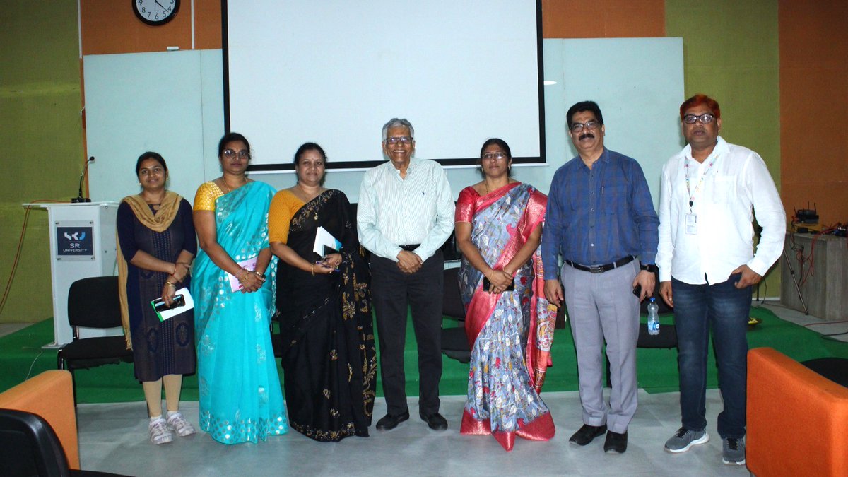 sr_university's tweet photo. Honored to have Prof. Krishna Vedula from IUCEE at our campus! Engaging talks with faculty and students made our academic vibe even better. Big thanks for sharing your expertise!

#SRUniversity #Btech #IUCEE #CampusVisit #KnowledgeExchange #FacultyInteraction #StudentEngagement https://t.co/EGcan9rfeQ