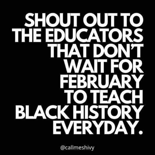 Yes, we are blessed to work with some amazing educators and corporate organisations that want to educate their staff and students throughout the year! #blackhistoryeveryday #blackhistory365