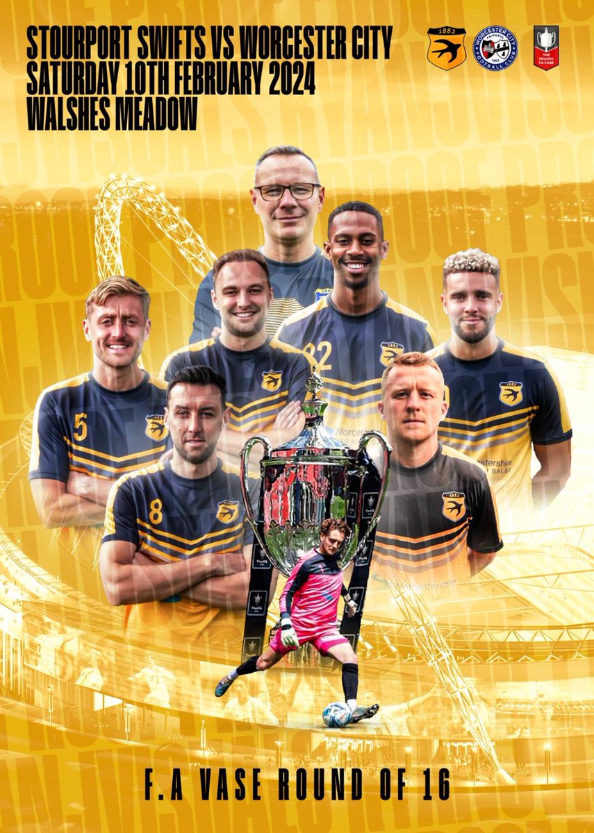 StourportSwifts's tweet photo. It’s FA Vase week 💛🖤 https://t.co/em8w3zfAFk