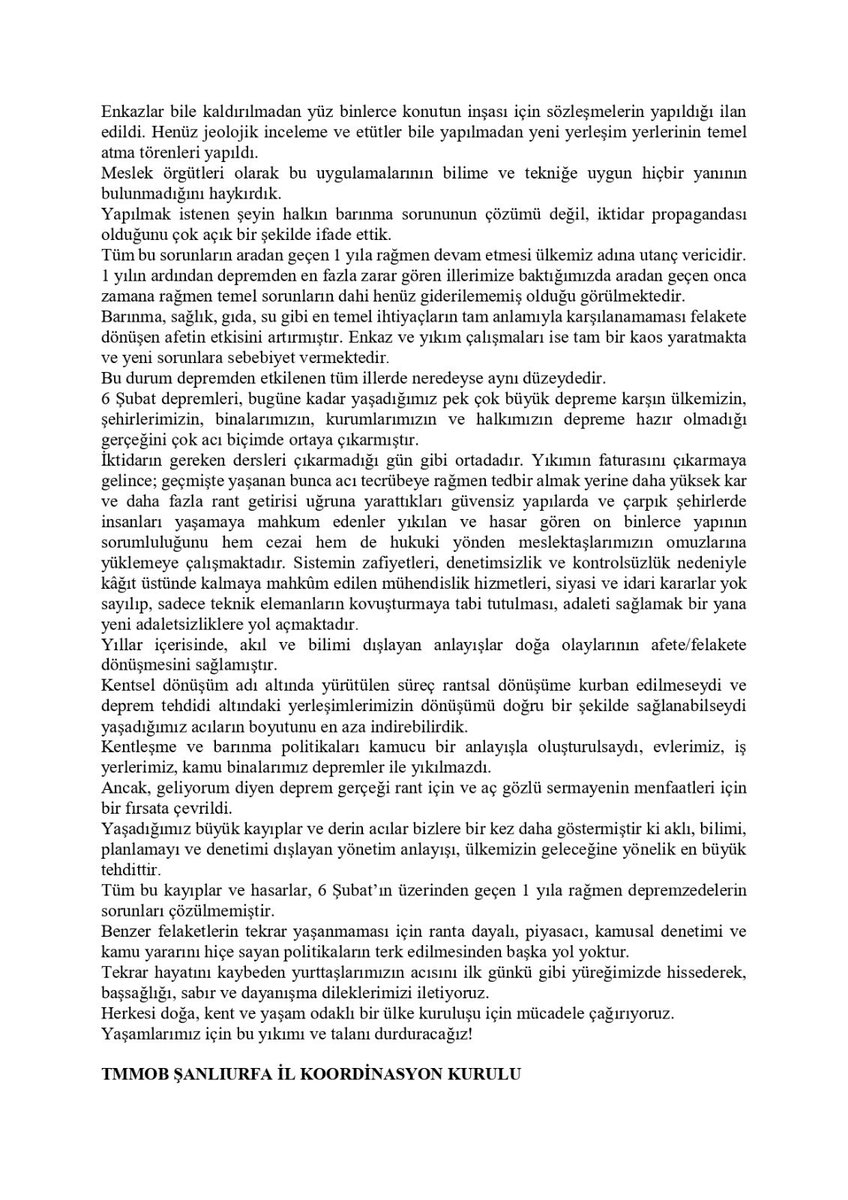 TMMOB URFA İKK tweet media