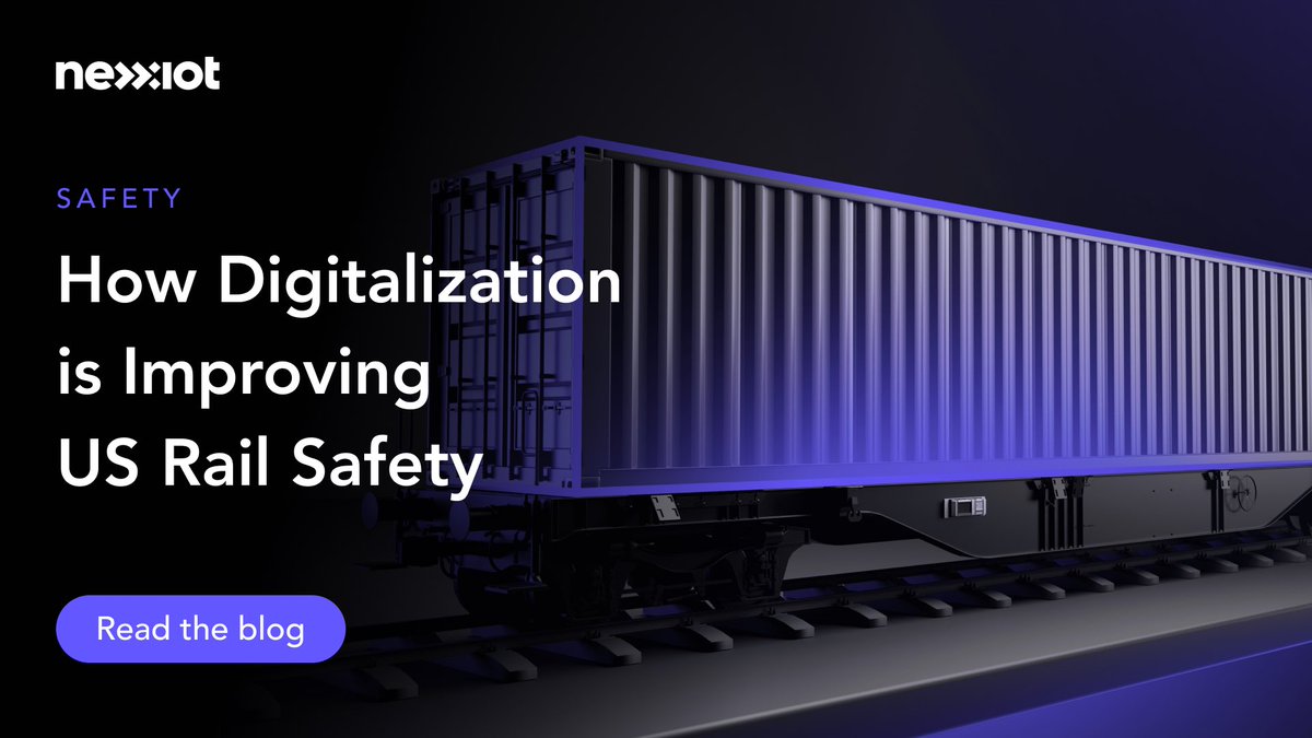 🚂 How is digitalization improving rail safety?

Read how digital solutions are enabling newfound visibility that is supporting safer and more secure operations in rail. 

🔗 nexxiot.com/safety/digital…

#DigitalizationInRail #SafeRailTransport #FutureofTransport #AssetIntelligence