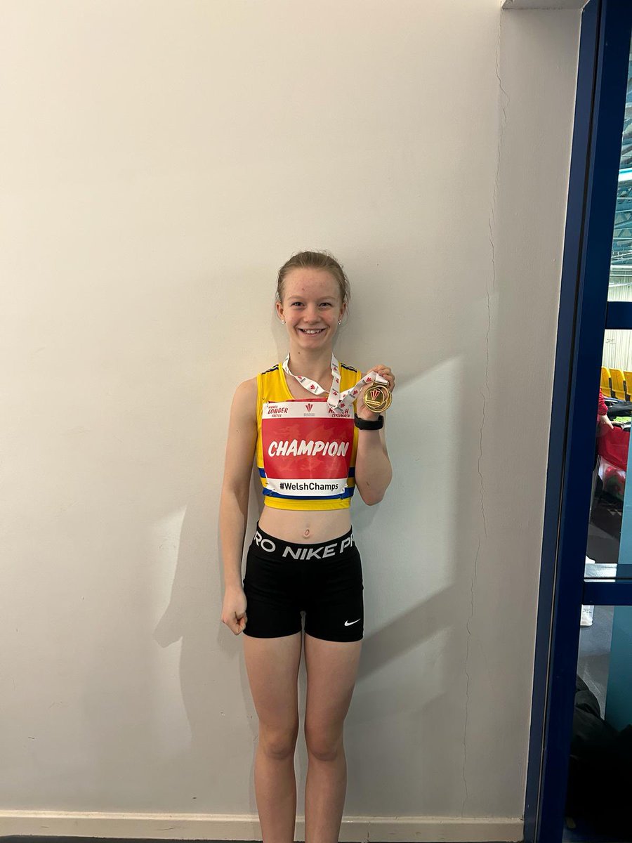 GWPencoed's tweet photo. Our girl done it!  Welsh champion 200m under 13 girls. Couldn’t be done without her coaches @BridgendAC https://t.co/50YFhZyIgm
