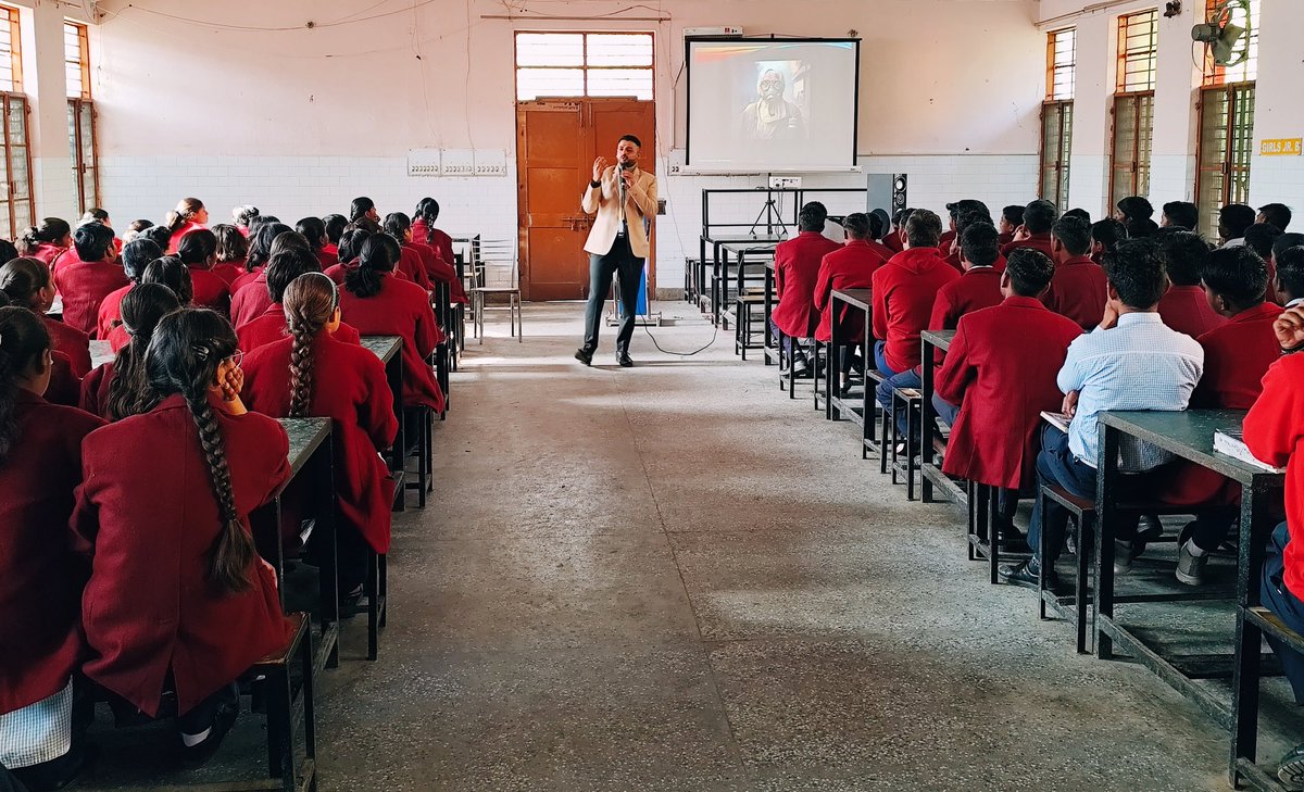 Niranjan Dev Bharadwaj 🇮🇳 (@niranjan_im) on Twitter photo Thrilled to have had the opportunity to deliver a series of lectures on environmental protection and the state of the environment in India at Jawahar Navodaya Vidyalaya, Dholpur. 📚🌱
<a href="/EduMinOfIndia/">Ministry of Education</a> <a href="/moefcc/">MoEF&CC</a>
<a href="/UNEP/">UN Environment Programme</a>
#environment #ClimateCrisis
#ClimateActionNow Thrilled to have had the opportunity to deliver a series of lectures on environmental protection and the state of the environment in India at Jawahar Navodaya Vidyalaya, Dholpur. 📚🌱
<a href="/EduMinOfIndia/">Ministry of Education</a> <a href="/moefcc/">MoEF&CC</a>
<a href="/UNEP/">UN Environment Programme</a>
#environment #ClimateCrisis
#ClimateActionNow