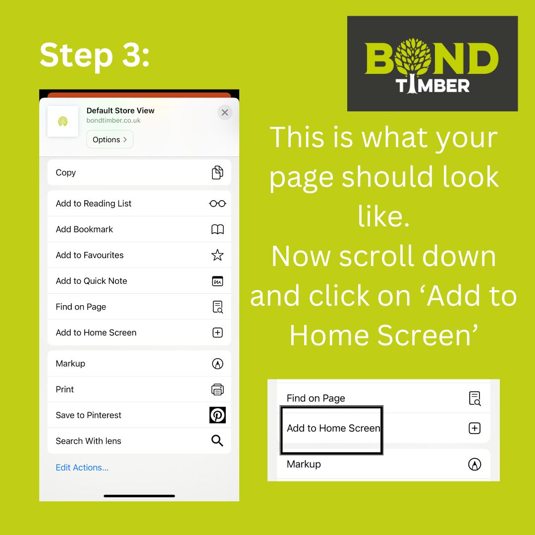 BondTimber's tweet photo. 📱follow our step by step on how to access our web based app and how to add it to your home page!
📞Feel free to contact us if there's any issues

#app #applaunch #bondtimber #newapp #webbasedapplications https://t.co/BK7cVSLeCJ