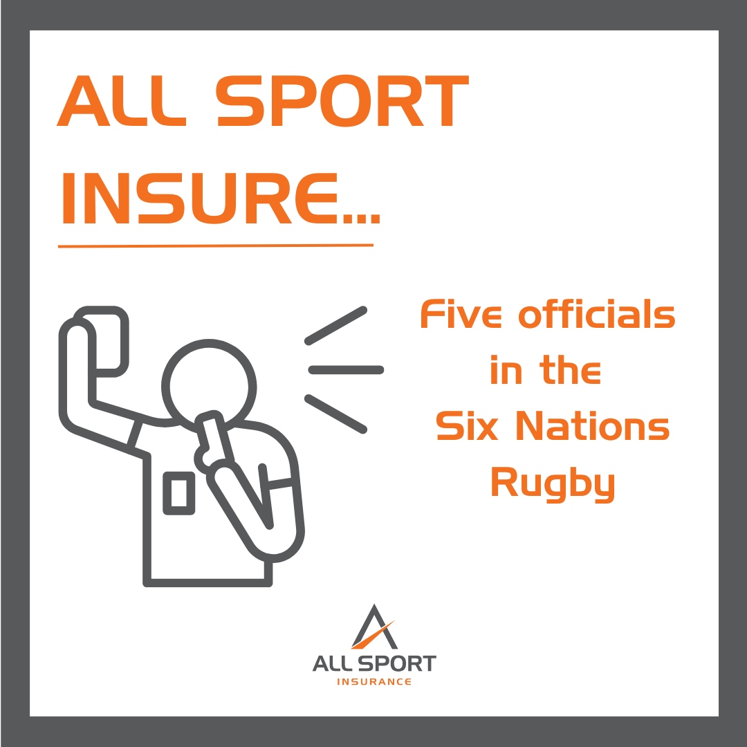 All Sport insure 5 officials in the @SixNationsRugby as well as over 50 players! 🙌 Good luck to the officials participating in this year's Six Nations! 🏉 #sixnations #sixnationsrugby #guinnesssixnations