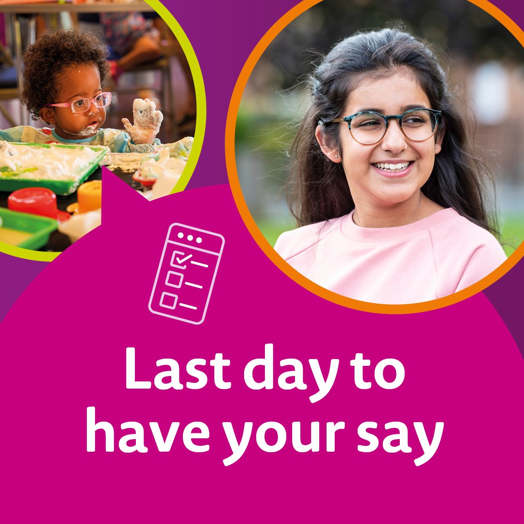 The countdown is on. It's the last day to take part in our Deaf Children Today survey. Your answers will help us to do even more for deaf children and young people 💜 Don’t miss out on sharing your experiences. Fill in the survey by midnight tonight: bit.ly/3HERNg7