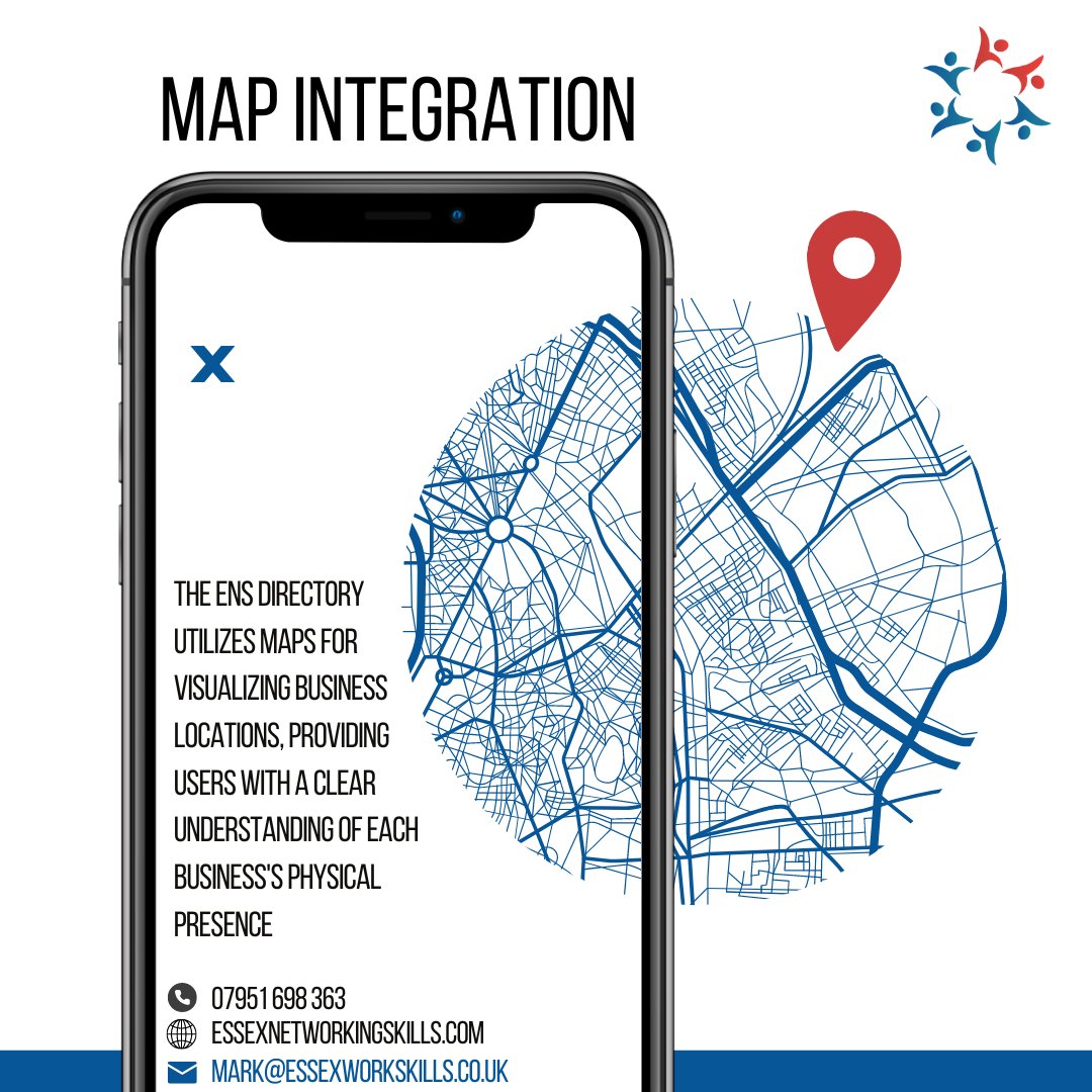 ENS Directory maps it out for you! Get a visual on business locations for a clearer perspective 🗺️

essexnetworkingskills.com..
mark@essexworkskills.co.uk
07951 698 363

#networkmeeting #networkingessex #businessconnections #onlinevisibility #businessconnections #NetworkingEvent