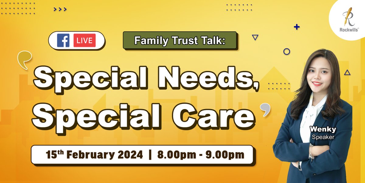 rockwills's tweet photo. The journey of caring for special needs individuals is all about compassion, patience, and constant learning.

Join our FB live talk "Special Needs, Special Care" to know more! Mark your calendar!

https://t.co/o4gKqC2fRe

15th February (Thursday) 8-9PM https://t.co/VKDXvf8d2n