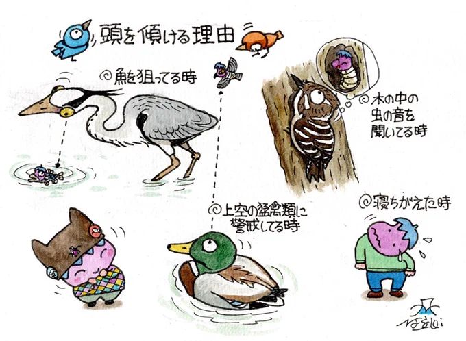 傾ける。 