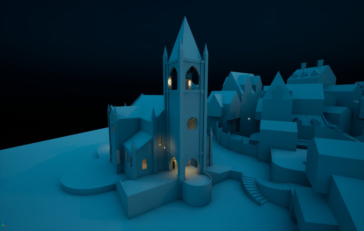 NocturnalLahont's tweet photo. Some work on the cathedral section of my Thief inspired Unreal project

#LevelDesign #UnrealEngine #Thief https://t.co/0hCF94XpRA